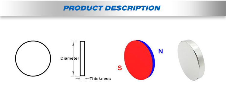 Cylinder N42 Small Disc Magnets , 0.01mm - 0.05mm Neodymium Disk Magnets
