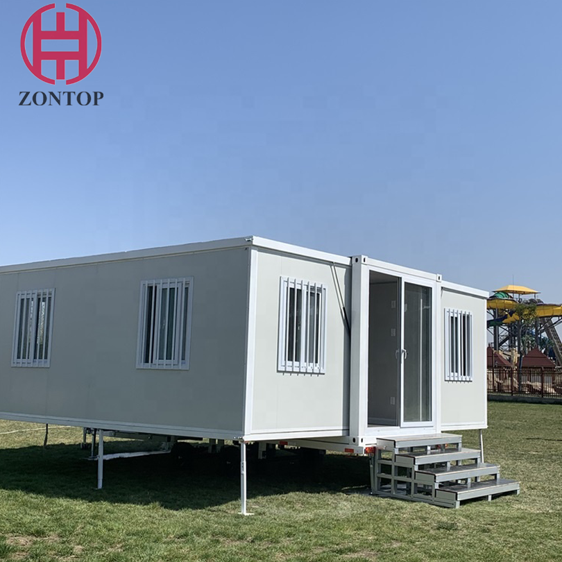Zontop China Luxury Living Shipping 3 Bedroom Modular Prefabricated Home Prefab Bolt 20ft Expandable Container House