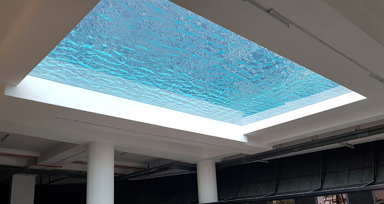 Hotel Suspended Pool Fully Transparent Acrylic See-Through Window with Multi-Sided