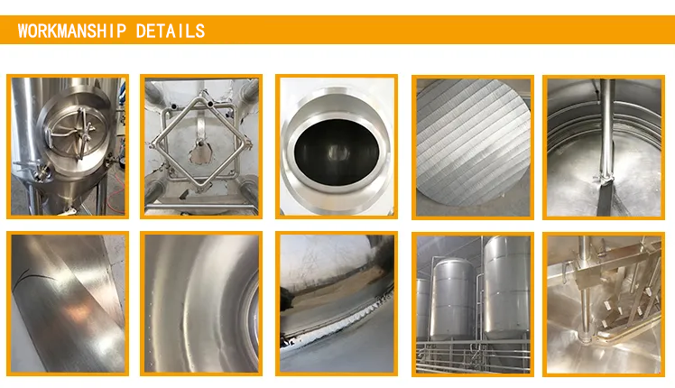 300lt Working Volume Stainless Steel Tanks for Alcohol Industrial Fermentation System