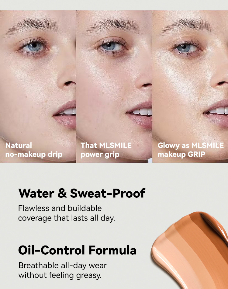 Wholesale High Quality Whitening Cream Private Label Makeup Liquid Foundation Full Coverage Waterproof for Women
