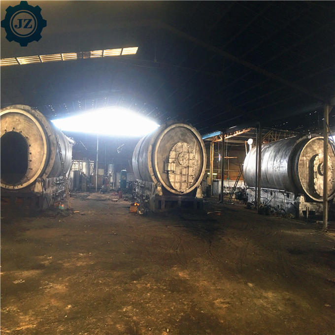 50ton Continuous Type Waste Tyre Plastic Pyrolysis To Fuel Oil Production Line