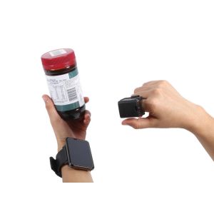 Wearable 2D Ring Barcode Scanner With Touch Scanning