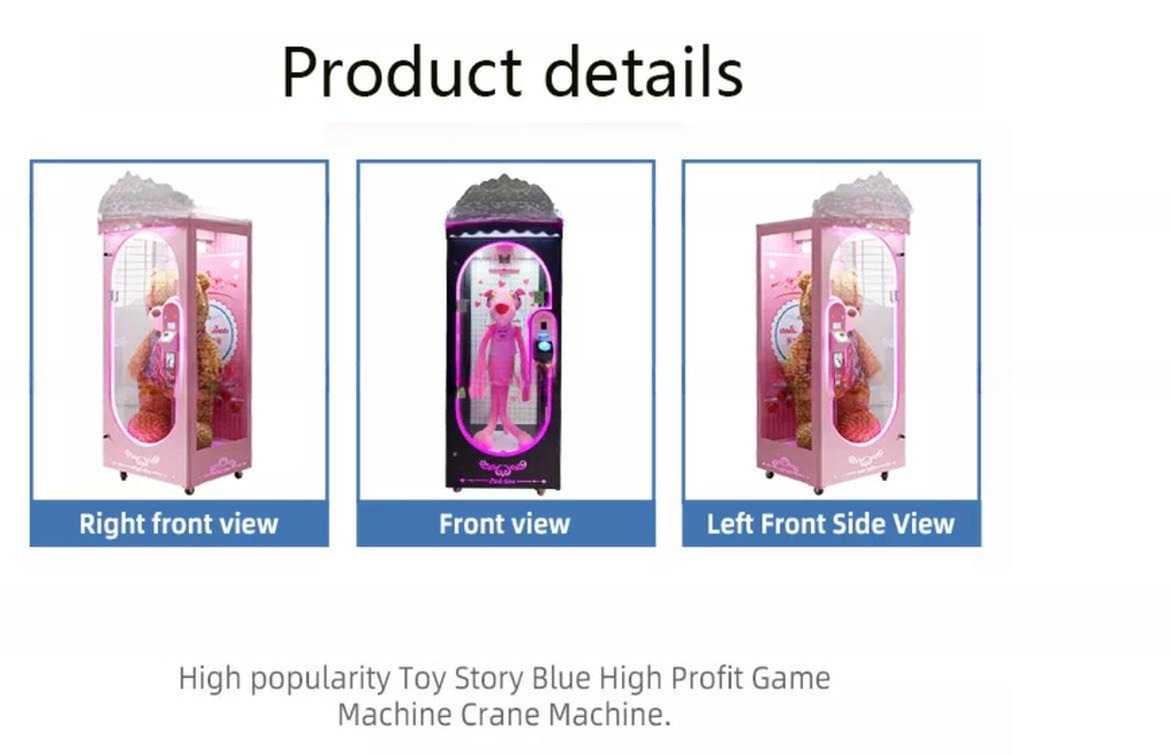 Dreamland coin operated doll games pink date prize machine toys vending machine for shopping mall