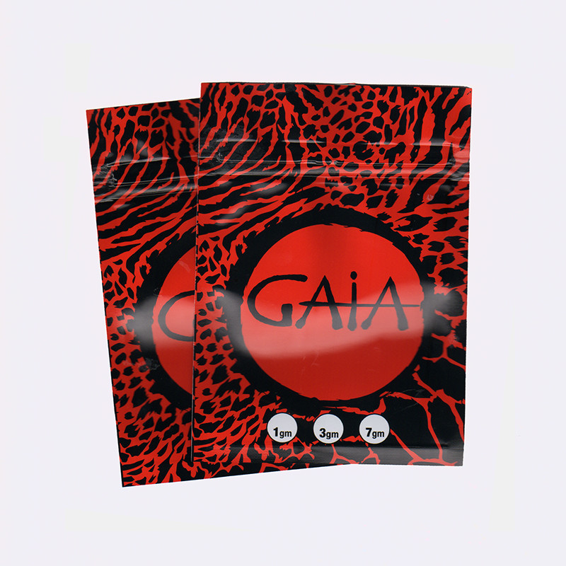 Custom Design Resealable Laminated Aluminum Foil Zipper Bag 3 Side Sealing Bag