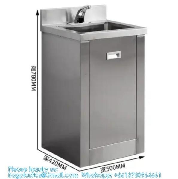 High Quality Stainless Steel Type Single Hand Wash Basin Cabinet For Operation