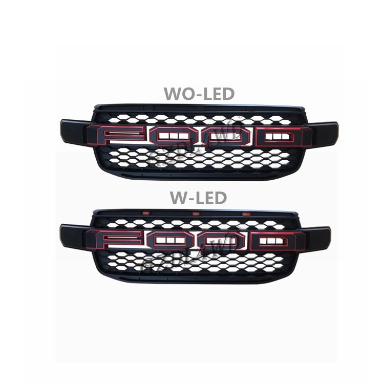 LED Car Front Grille For Ford Ranger 2022 Sport Wildtrak XLT Ranger Accessories