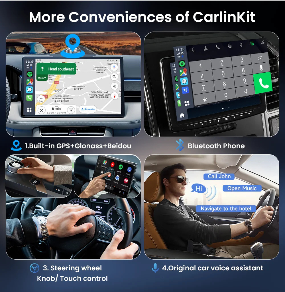 Multi Media TBox Ambient Dongle Android 13 SDM660 Wireless Adapter CarPlay Android Auto 128GB FOTA Upgrade SIM TF Ai Box