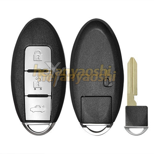  Nissan 3 Buttons Smart Key Shell with Emergency Key Insert Manufactures