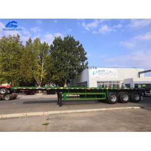 12R22.5 12pc Tires Flatbed Container Trailers With Fuwa Axle