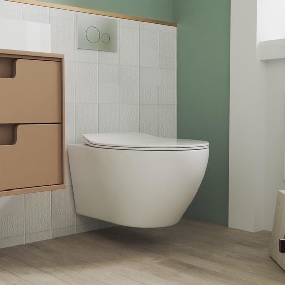 Rectangular Design Low Level Concealed Cistern Standard Push Button Flush