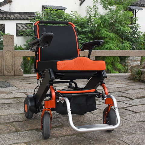 Lithium Battery Electric Wheelchair 100KG Load 6km/H