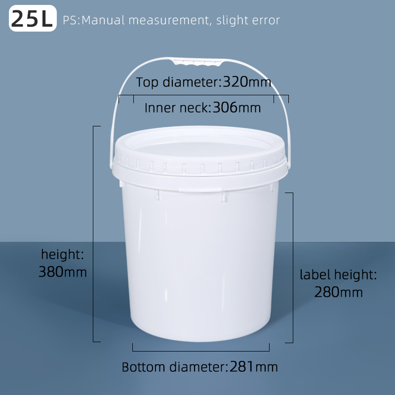 Screw Lid 20L Plastic Bucket for Thicken PP Fermentation Barrel and Fishing Container