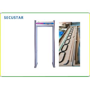 Guns and Knife Detection Door Frame Metal Detector With Led Sensitivity Level Indication On Panel