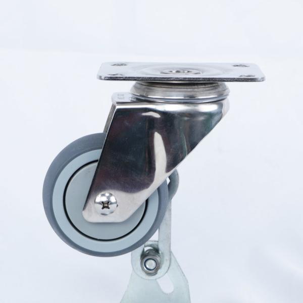 3 Inch 304 Stainless Steel Caster Wheels Flat Type Soft Wheel Waterproof casters