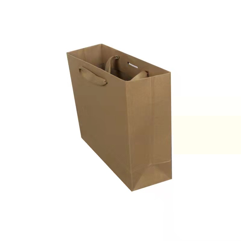luxury custom printed paper gift shopping bag brown kraft paper bag with your own logo for clothing jewelry