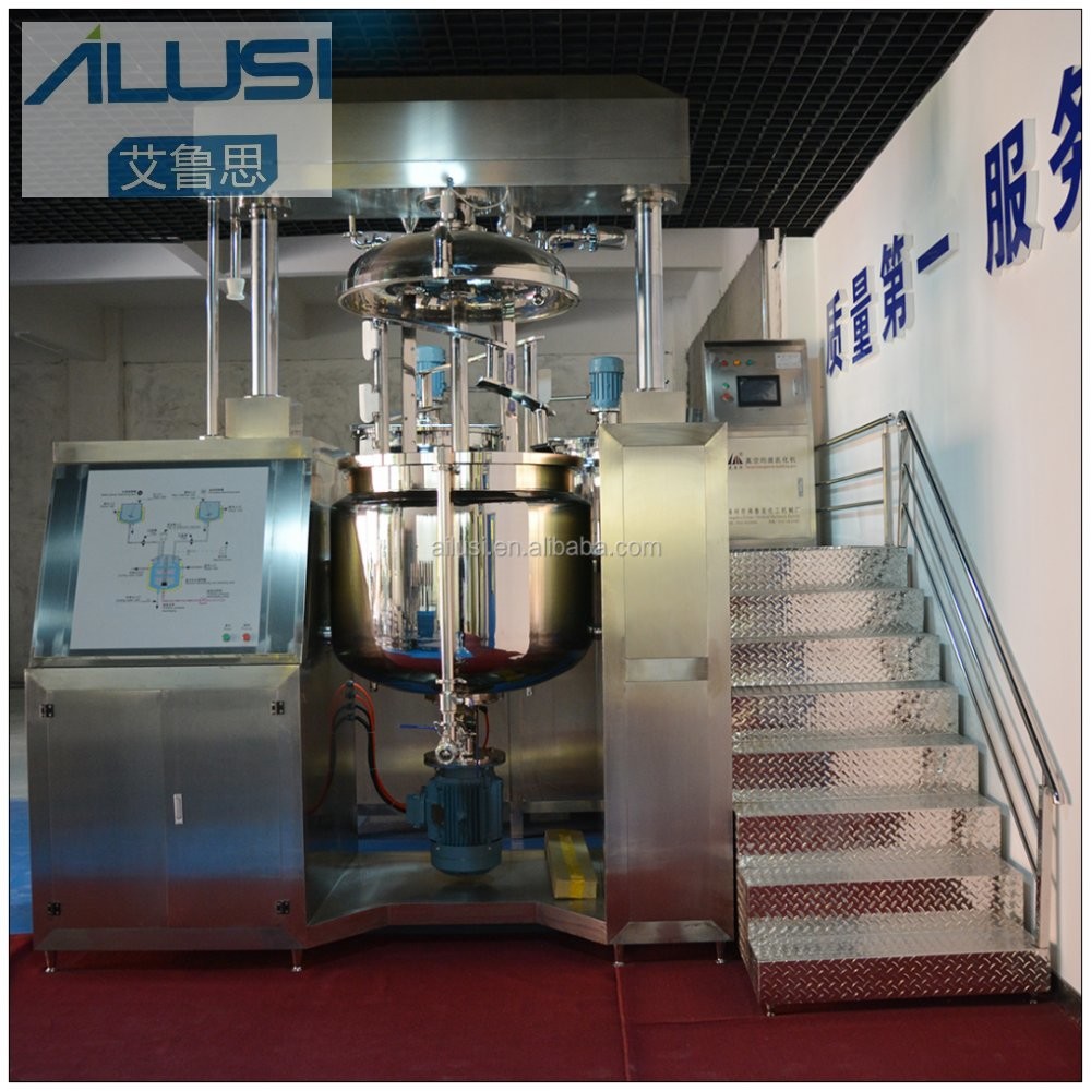 High Shear Mixer Tank Vacuum Emulsifying Machine Top Agitator Bb Body Cream Making Machine Eye Cream Emulsifying Machine