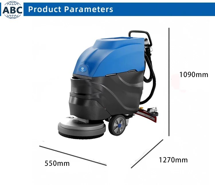 High Efficiency Commercial Electric Walk Behind Ceramic Tile Floor Scrubber Cleaning Machine