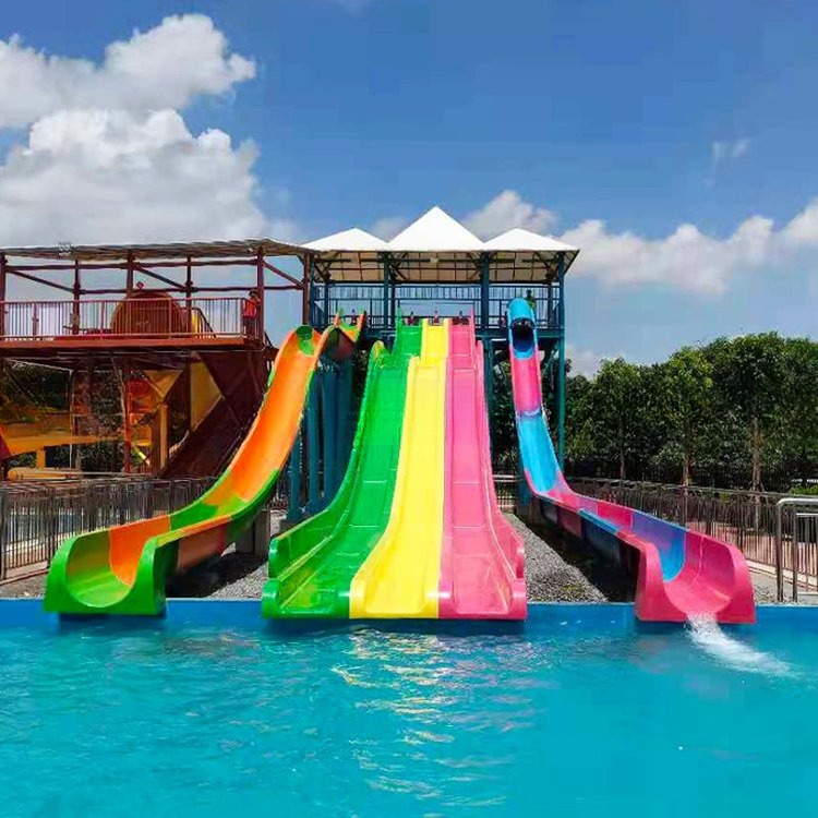 Water Park Swimming Pool Speed Slide Fiberglass Spiral Slide