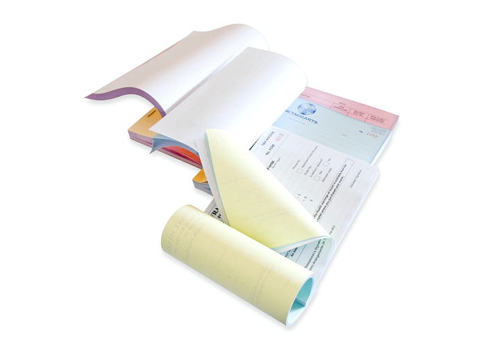 Colored NCR Carbonless Copy Paper 3 Part Carbonless Paper Printing 5mm Twist
