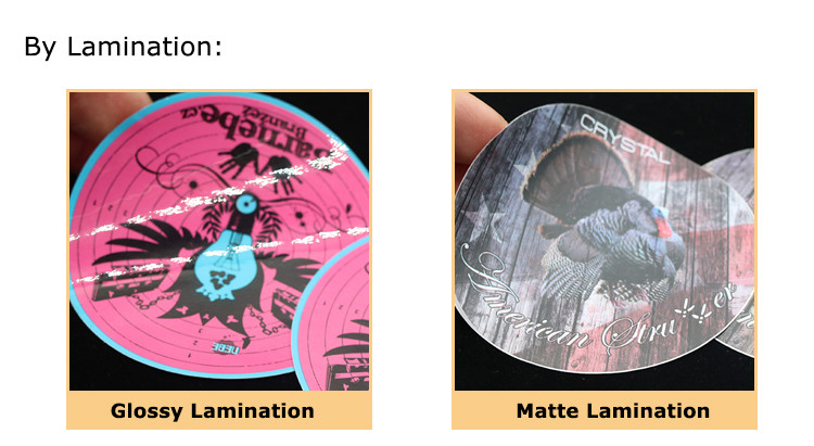 Round 5cm Diameter Gold Foil Stickers Weather Resistant UL approved