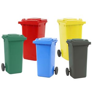 240l Waste Recycling Container Garbage Bin Wheelie Plastic Wheelie Bin with