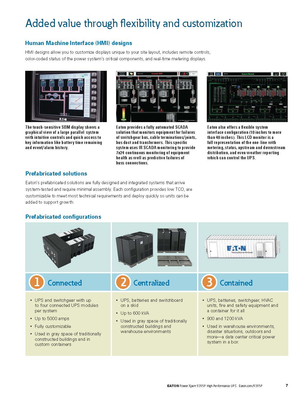 Eaton Power Xpert 9395 3 Phase Online UPS Power Supply Systems with 99% Efficiency