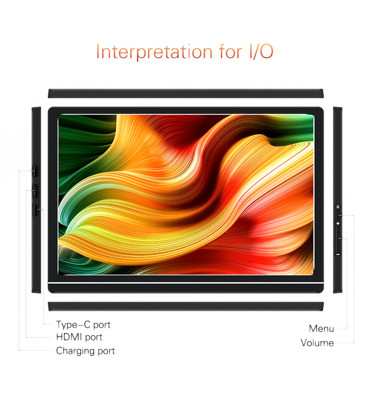 IPS Screen 10 Inch Portable Monitor