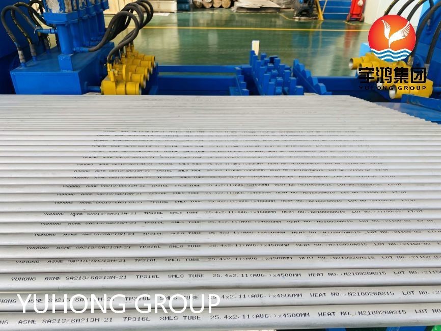 ASTM A213, ASME SA213 TP316L Stainless Steel Seamless Round Tube For Heat Exchanger