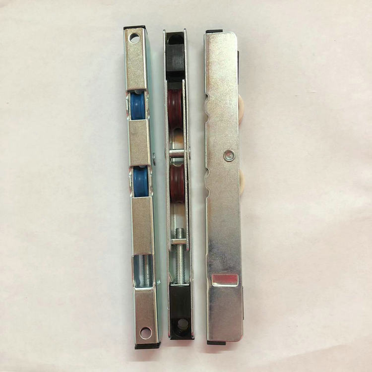 Sliding Door Window Pulley with 12mm Width Iron Plating Nylon Roller Bearings