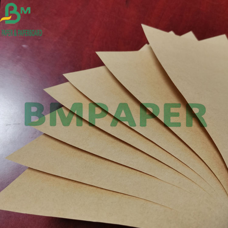 70g Food Grade Oilproof MG Golden Brown Unbleached Kraft Paper For Packing