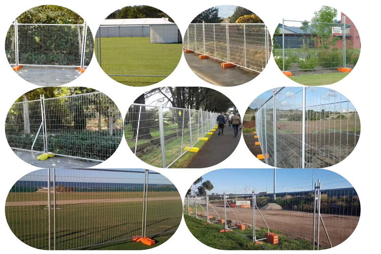 Galvanized 2.4m X 2.1m Anti Climb Temporary Fence Panel Heras Security Fence Panels