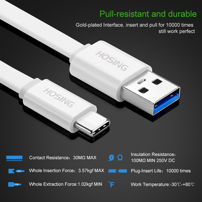 Durable Mobile Phone Android IOS CD03 USB Charging Cables