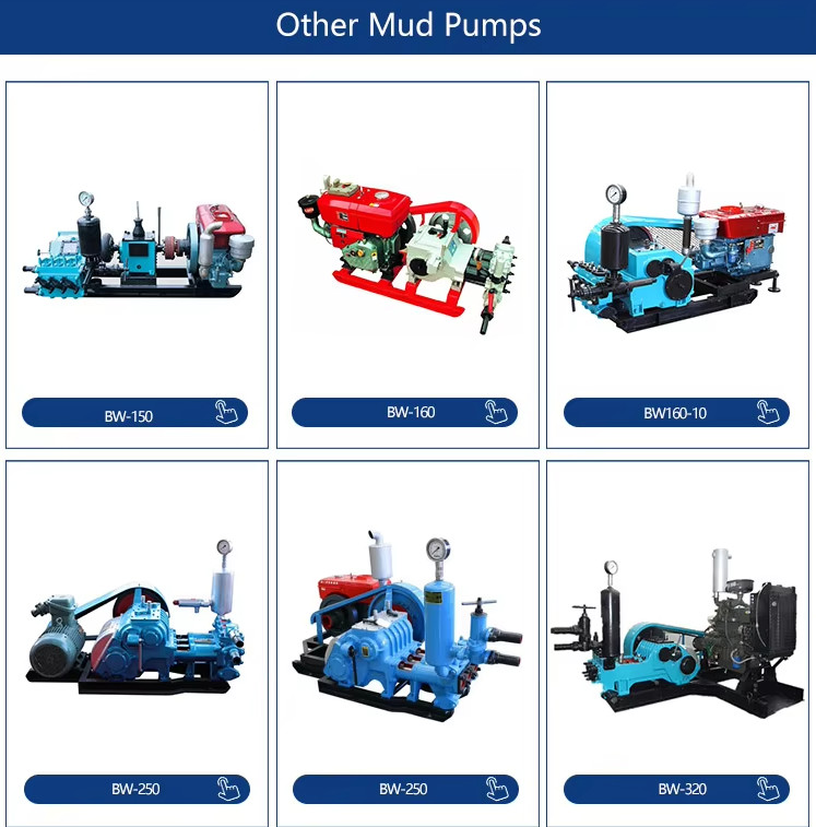 11KW Diesel Drilling Mud Pump with 44-160L/Min Flow for Drilling Rig Well Borehole
