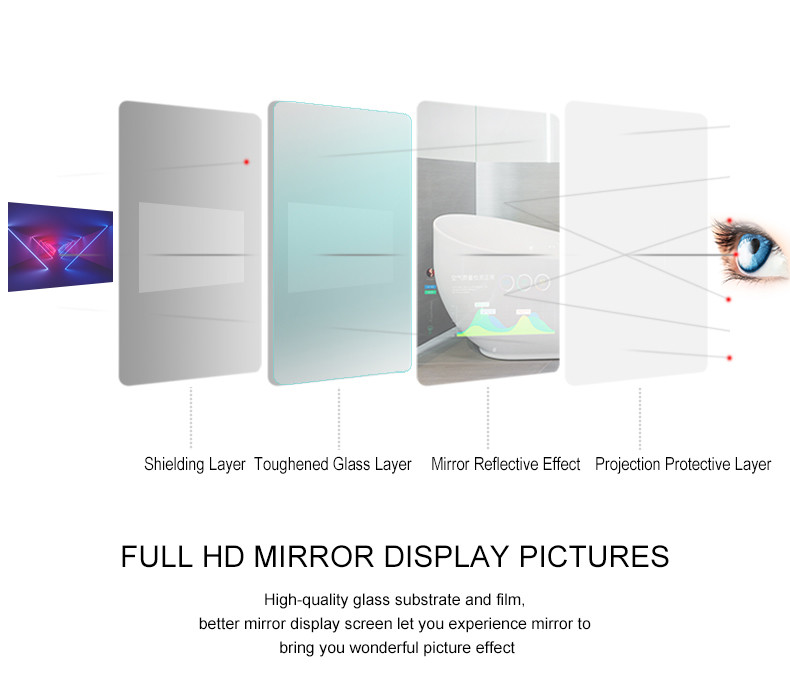 Hot Sale Magic Mirror Photobooth Bathroom Smart Mirror