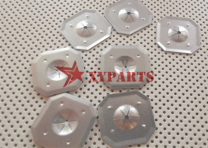 Galvanized Steel 32mm Speed Square Clip For Fixing Self Adhesive Rock Wool Pins