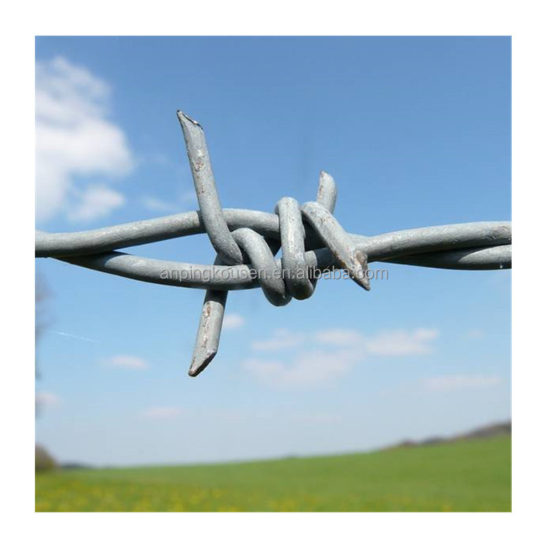 Hot Dip Galvanized Diamond Shape Cyclone Wire Mesh Chain Link Fence with Top Barbed Wire