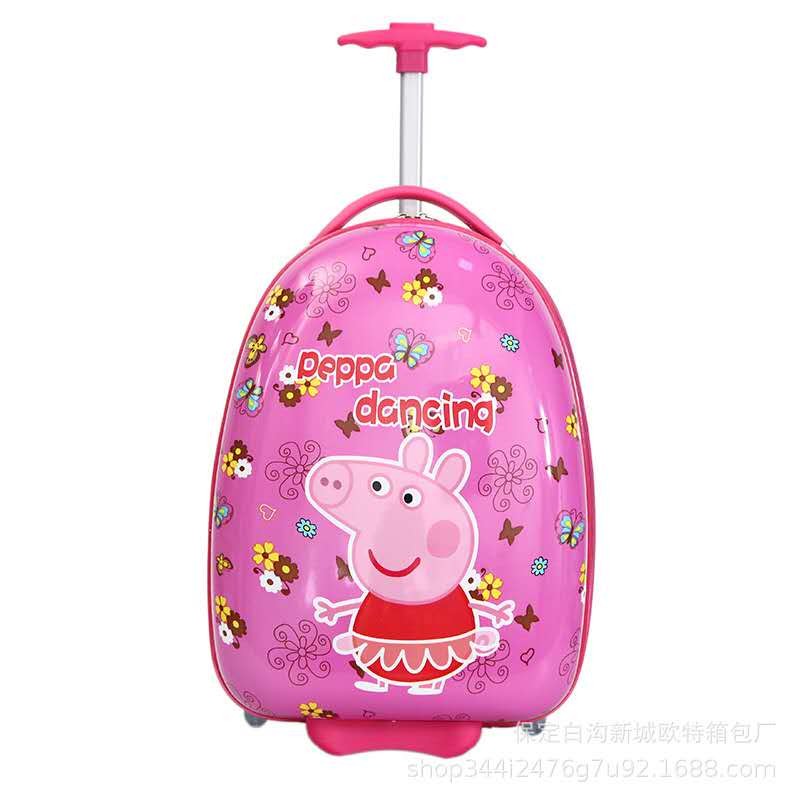 16 inch ABS PC Children School Bag with Cartoon filming Luggage Bag