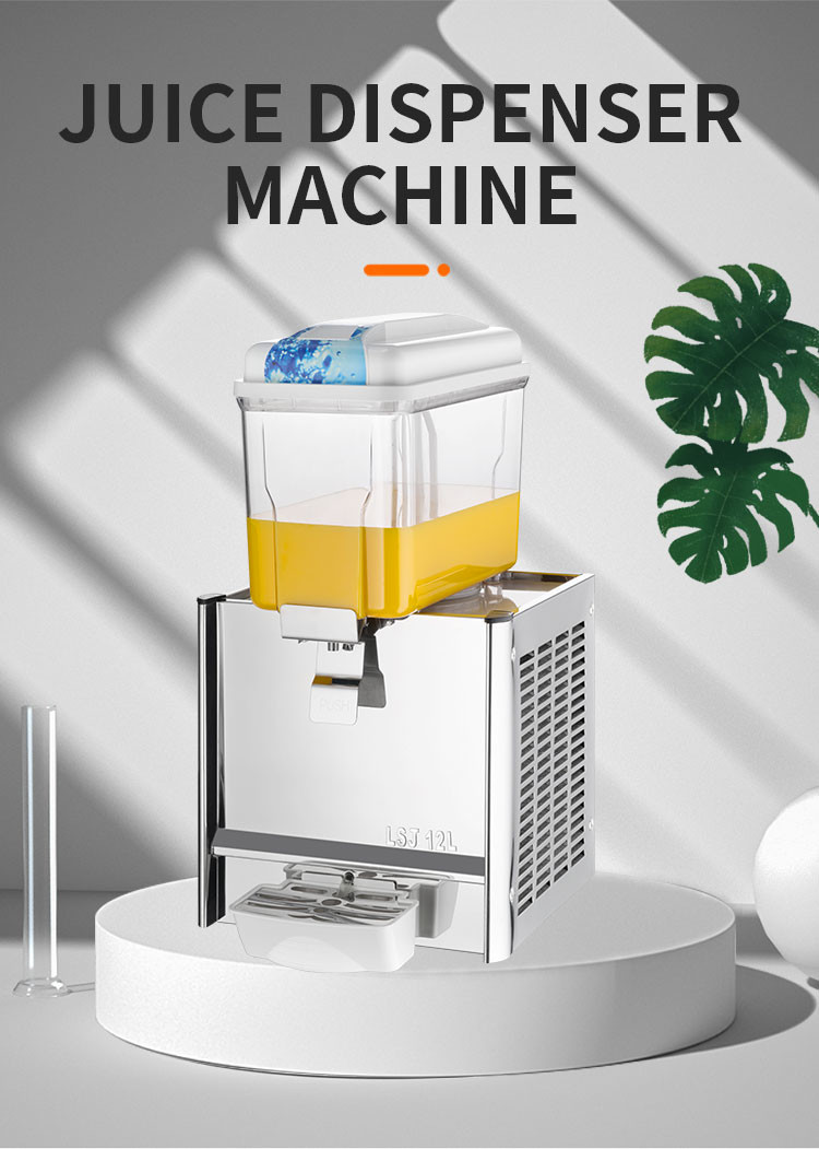 Commercial 12L*2 Juice Dispenser 2 Tanks Professional Stainless Full Automatic