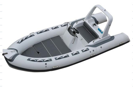 2022 inflatable boat with motor 17ft PVC or hypalon with sundeck light grey RIB520C