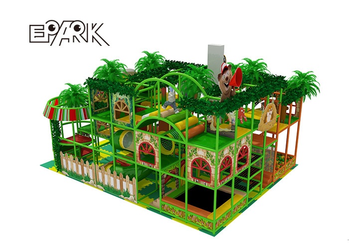 Amusement Soft Playground Equipment Kids Play Game Green Forest Castle