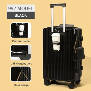Upgrade Your Travel Gear with our ABS PC Aluminum Suitcase Available in Multiple