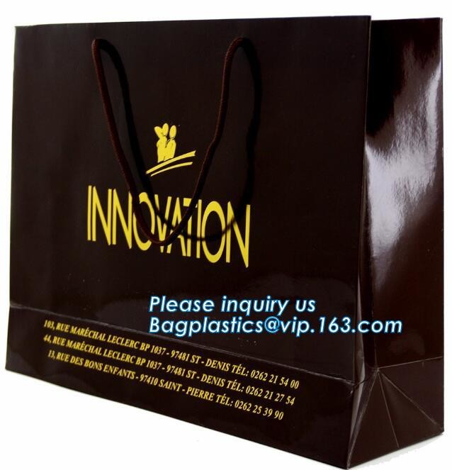 Cheap Customized Pink Printed Paper Shopping Bag For Clothing and Gift,Recycled Luxury Paper Bags & Retail Carrier Bags