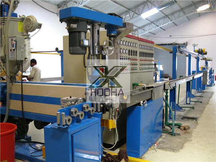 Ldpe Xlpe Lshf Nylon Tpu Tpe Sheathed Electric Cable Extrusion Line