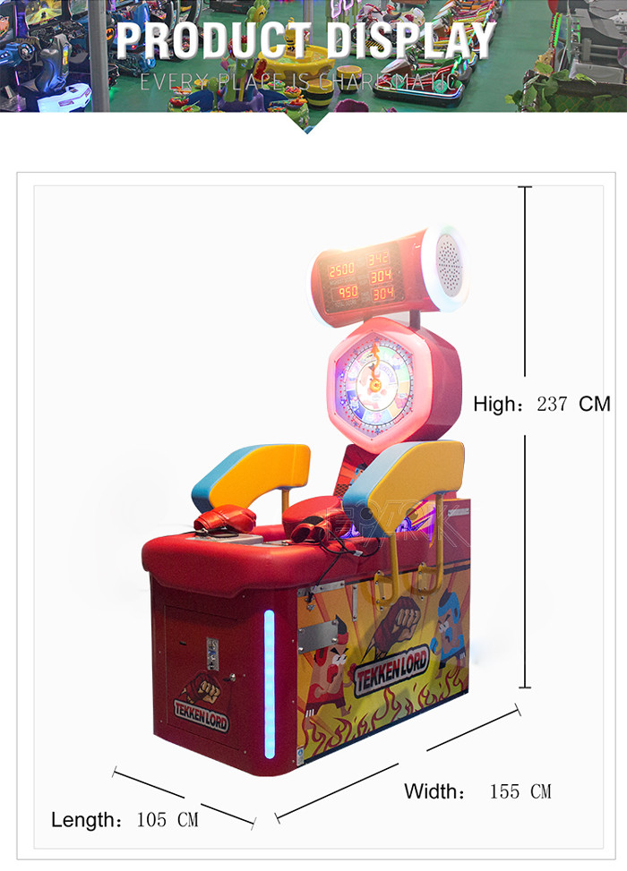220V Redemption Game Machine Boxing King Punching Games With Ticket Function
