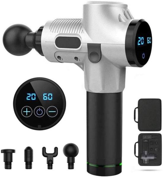 2500mah 30 Speeds Mini Portable Fascia Massage Gun Touch Screen Percussion
