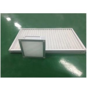  Panel Filter Construction with PU Foam Medium Material Pleated Panel Air Filters G1-G4 Efficiency Manufactures