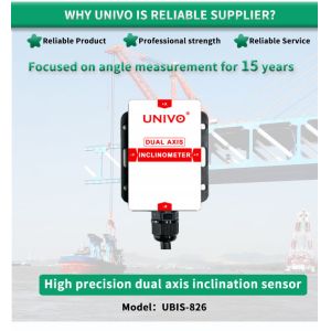 UNIVO UBIS-826 Inclinometer Dual Axis Angle Measurement Sensor for Industrial