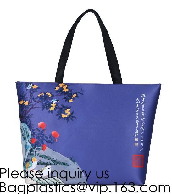 Lady Handbag Woman Color Panda Print Bag,Cute Chinese Panda custom print tote bag,Promotional Custom Logo Printed Organi