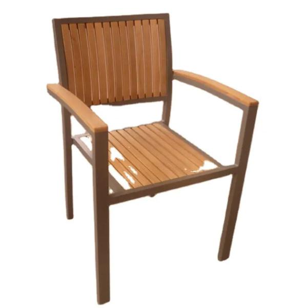 Outdoor garden resort hotel teak furniture armrest Teak Garden Chairs solid